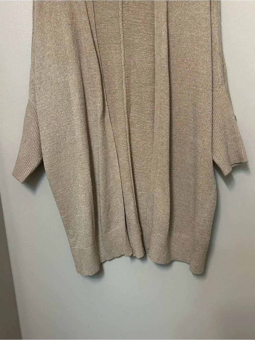 Joseph Ribkoff Open-Front Relaxed Fit Cardigan M Beige‎ Easy New Career Casual